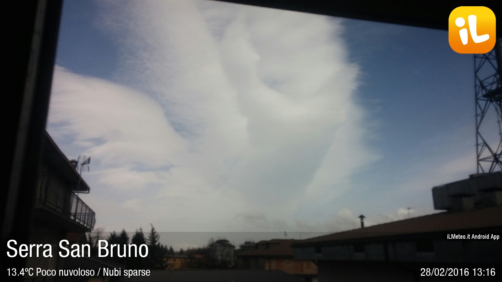 Foto meteo Serra San Bruno Serra San Bruno ore 1316 » ILMETEO.it Foto meteo Serra San Bruno Serra San Bruno ore 1316 » ILMETEO.it