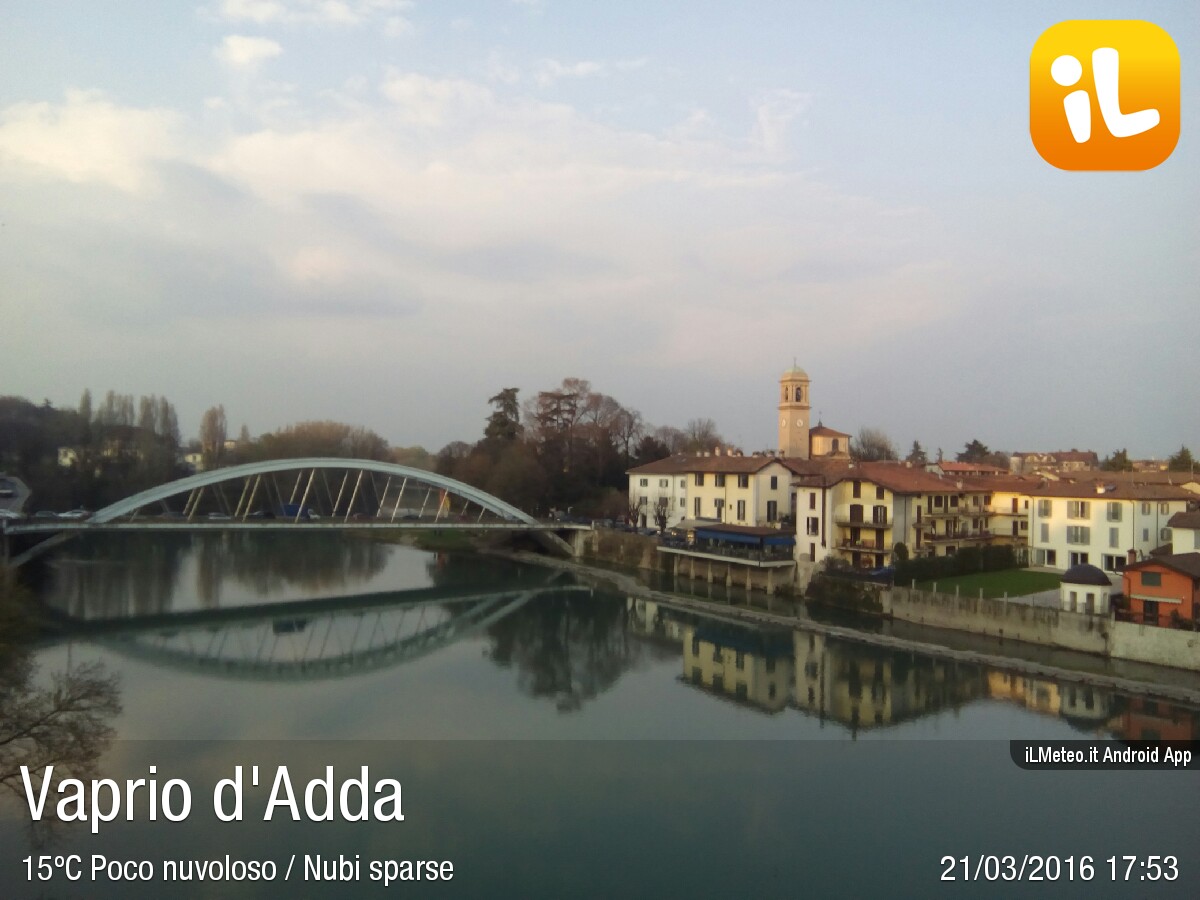 Foto meteo Vaprio d'Adda Vaprio d'Adda ore 1753 » ILMETEO.it