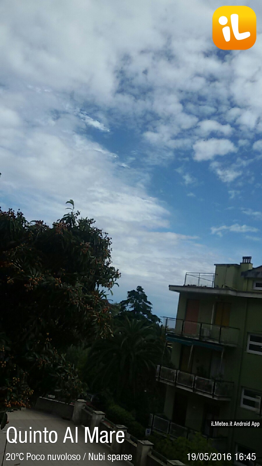 Foto meteo Quinto Al Mare Quinto Al Mare ore 1645 » ILMETEO.it