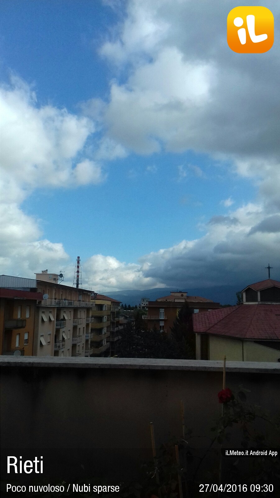 Foto meteo Rieti Rieti ore 930 » ILMETEO.it