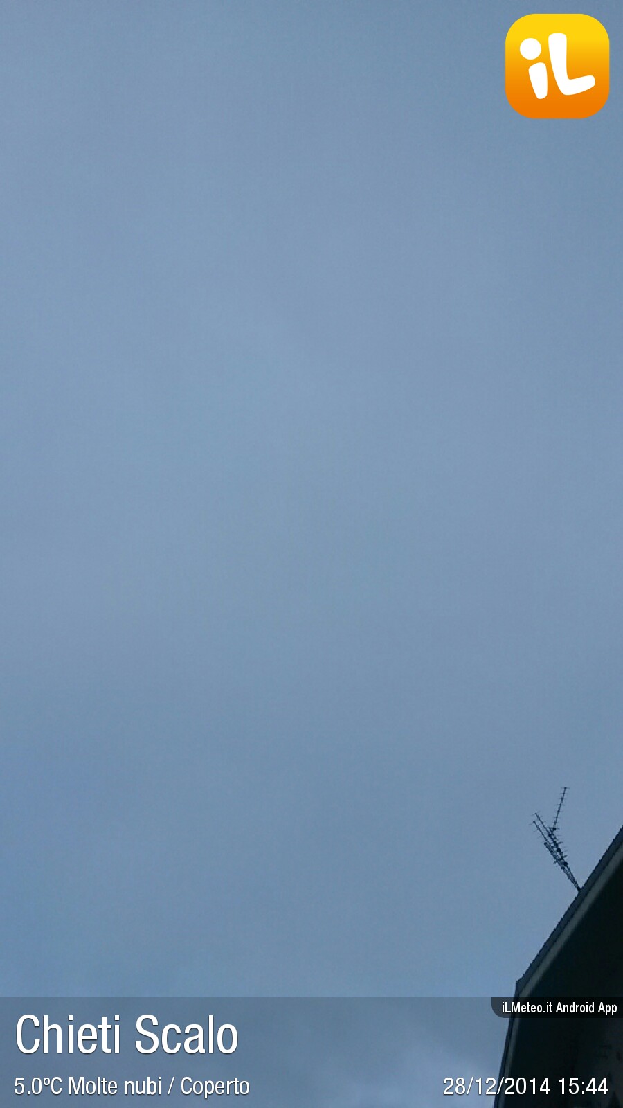 Foto meteo Chieti Scalo Chieti Scalo ore 1545 » ILMETEO.it Foto meteo Chieti Scalo Chieti Scalo ore 1545 » ILMETEO.it
