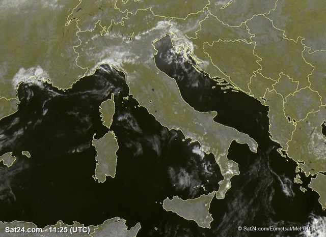 Immagine Meteosat Italia - Visibile
